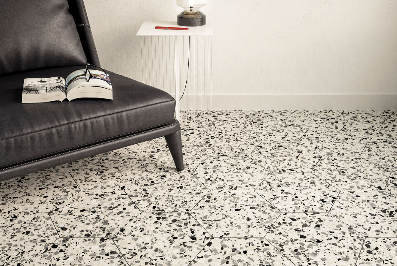 Керамогранит DNA TILES Terrazzo Grey