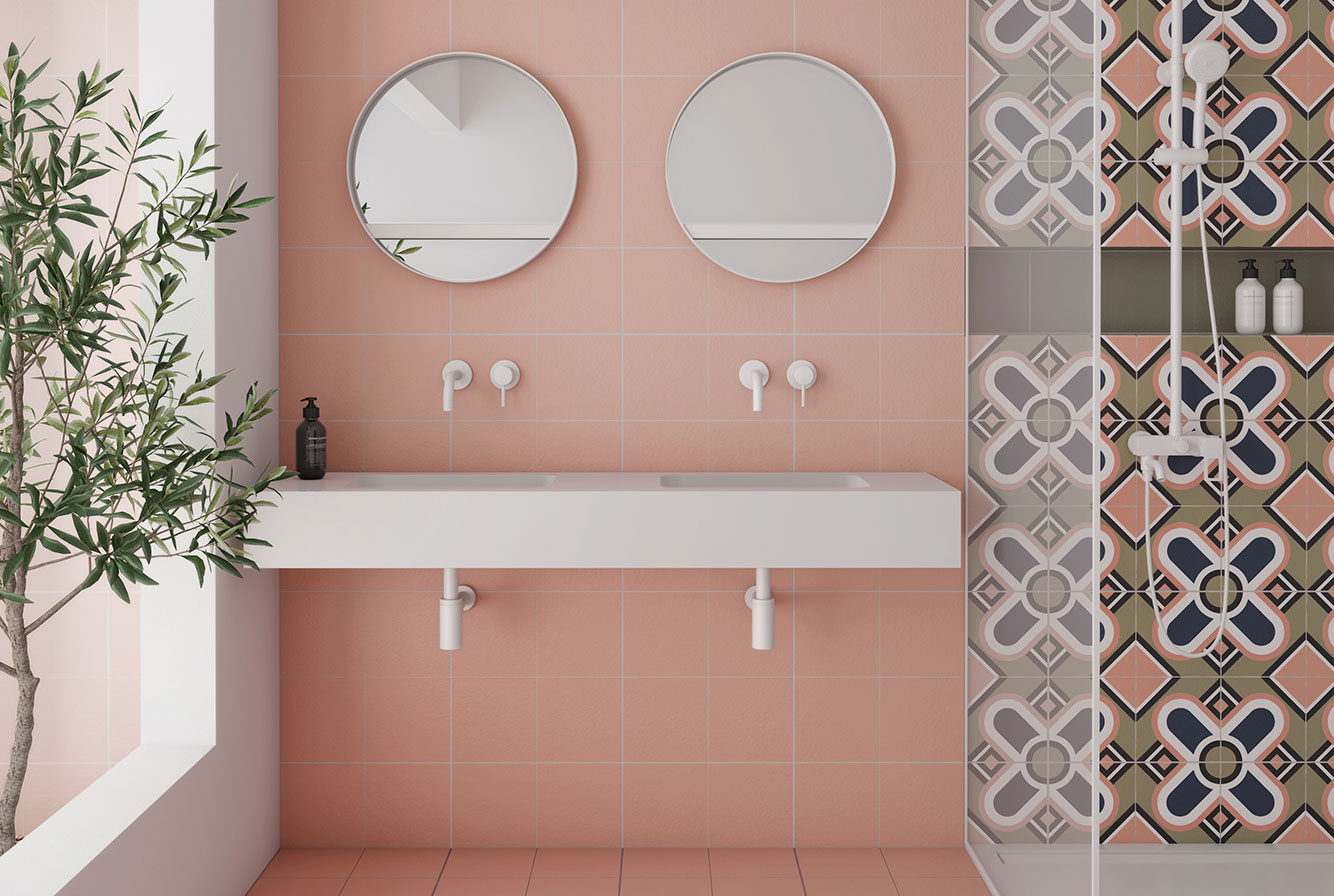BAUHOME ROSE / GRUN / BLUME COLD