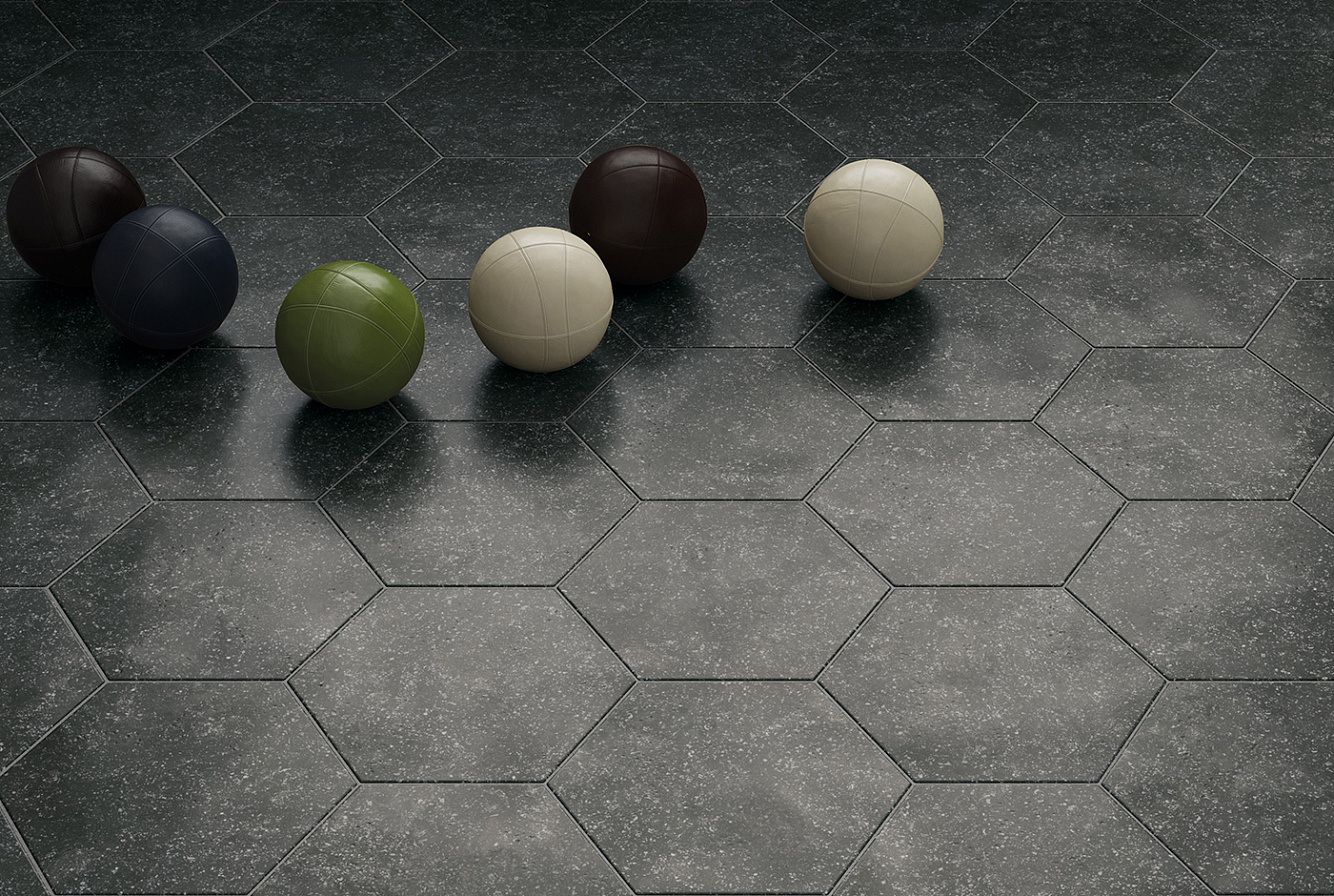 CORALSTONE HEXAGON BLACK
